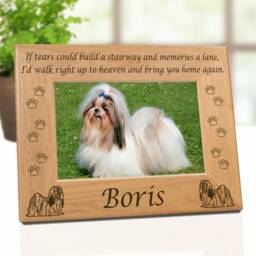 Shih Tzu, Tzu Gift, Dog Mom Dogs, Mom, Lover Portrait, Custom Memorial, Photo Frame - thumbnail 3