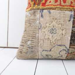 16x16 Kilim Pillow Cover Vintage Turkish Anatolian Cushion - thumbnail 2