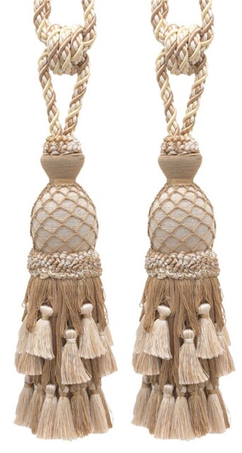 "D??copro Curtain Tassel Tieback, Length 11"" - 27.5cm, Spread 34" - image 1