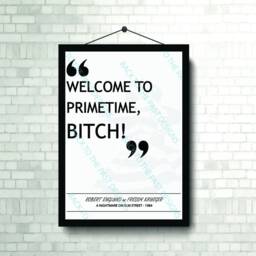 Movie Single Quote Print - A Nightmare On Elm Street - thumbnail 3
