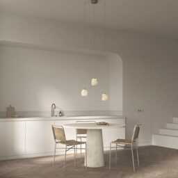 Calliope - Alabaster Chandelier, Pendant Light, High Ceiling Lamp, Table Lighting, Dinning Room Lights - thumbnail 2