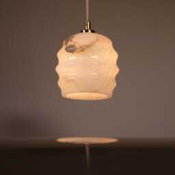 Calliope - Alabaster Chandelier, Pendant Light, High Ceiling Lamp, Table Lighting, Dinning Room Lights - thumbnail 3