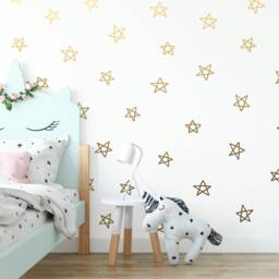 Star Wall Decals - Hand Drawn Decals, Nursery Stickers, Removable Kids Room - thumbnail 2