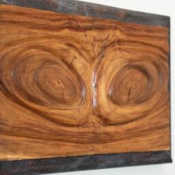 Wooden Sculpture, Wood Wall Art, Home Decor, Bas-Relief Wood Carving 1131 - thumbnail 2