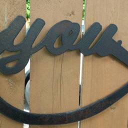 You & Me Infinity Metal Word Sign Distressed Rustic Rusted Wall Hanging Industrial Decor Primitive Farmhouse Decoration Love Gift - thumbnail 3