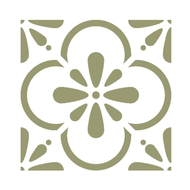 Wall Moroccan Tile Stencil T0055 For Diy Decor Furniture Floor Craft - image 1