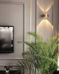 Lupa Handmade Art Deco Wall Sconce - Striped Light Fixture With Loops - thumbnail 1