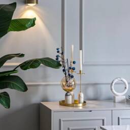 Lupa Handmade Art Deco Wall Sconce - Striped Light Fixture With Loops - thumbnail 2