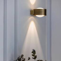 Lupa Handmade Art Deco Wall Sconce - Striped Light Fixture With Loops - thumbnail 3