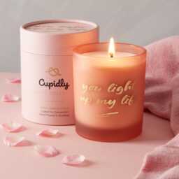 You Light Up My Life Scented Candle By Cupidly - Luxury Soy Wax For Him Or Her Couples Anniversary Thank Gift - thumbnail 1