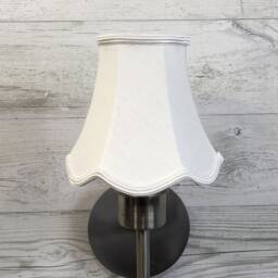 White Scalloped Empire Candle Shade - Lampshade Chandelier Light Shade Clip On Lampshades Retro Lampshade Wall Light - thumbnail 2