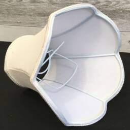 White Scalloped Empire Candle Shade - Lampshade Chandelier Light Shade Clip On Lampshades Retro Lampshade Wall Light - thumbnail 3