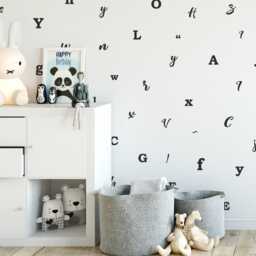 Alphabet - Vinyl Wall Decals Peel & Stick Educational Abc Stickers Multi Colour Options Baby Boys Girls Nursery Kids Room D??cor - thumbnail 2