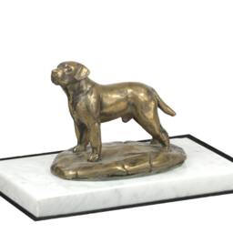 Labrador Retriever, Dog White Marble Base Statue, Limited Edition, Artdog. Made Of Cold Cast Bronze. Perfect Gift. Limited Edition - thumbnail 3