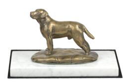 Labrador Retriever, Dog White Marble Base Statue, Limited Edition, Artdog. Made Of Cold Cast Bronze. Perfect Gift. Limited Edition