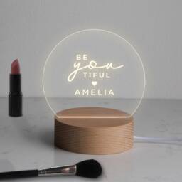 Gift For Woman, Personalised Mini Led Desk Lamp, Unique Birthday Women, Bedroom Decor, Personalized Bedside Lamp Woman