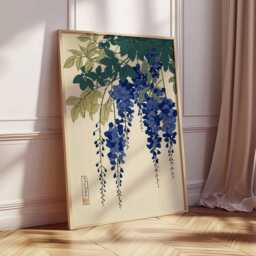 Japanese Wisteria Art Print, Ukiyo-E Botanical Illustration - thumbnail 2