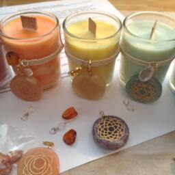 Sacral Chakra Meditation Candles - thumbnail 2