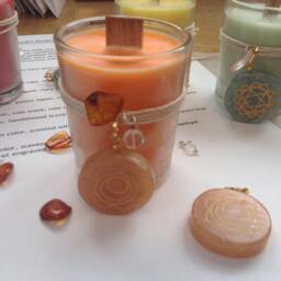 Sacral Chakra Meditation Candles - thumbnail 4