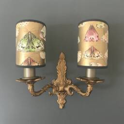 Issoria - Handmade, Candle Clip Half Shield Lampshade For Wall Lights - thumbnail 2