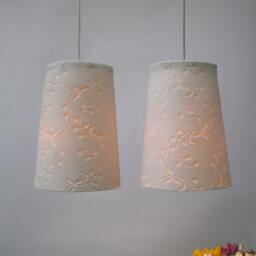 Big Fancy Porcelain, Hanging Lamp - thumbnail 2