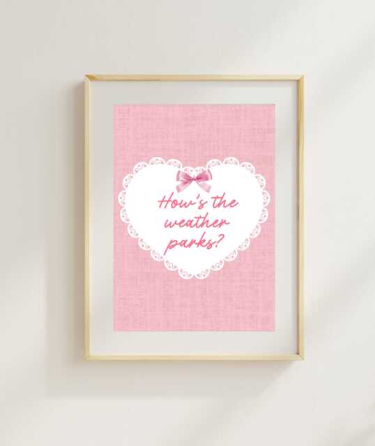 How's The Weather Parks Art Print - Magnolia Romance Reader Mpu - image 1
