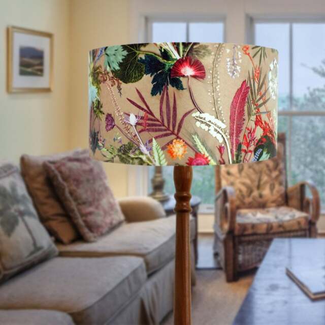 Tropical Dusk Floral Lampshade, Light Shade For Ceiling, Pendant Hanging Lamp Table - image 1