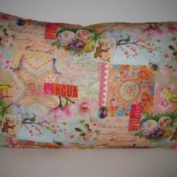 Large Decorative Cushion Cover Nature View Sewn From Cotton & Corduroy Fabric Chill Peace Relaxation Garden Noble - thumbnail 2