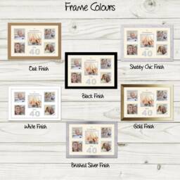 40Th Photo Frame Anniversary Ruby Wedding Special Gift 5Sqbox-976D By Photos in A Word - thumbnail 2