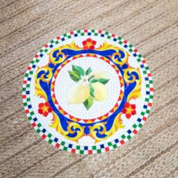 Coffee Table Mother in Law Gift Custom Stained Glass Tea Mosaic 5Th Anniversary - thumbnail 4