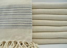 "Black Striped Towel, Linen Towel, Beach Towel, Hammam Towel, Bath Towel, Turkish Towel, 40""x67"