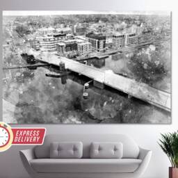 Green Bay Wall Art, Canvas Paintings, Wisconsin Canvas, Print, Photo, Decor - thumbnail 2