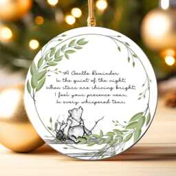 A Gentle Reminder - Memorial Christmas Bauble Remembrance Decoration- Condolence Bereavement Keepsake in Memory Ornament Gift Present - thumbnail 3