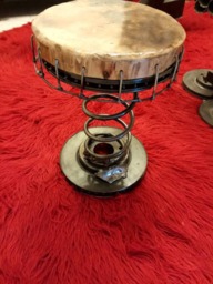 Spring Stool Scrap Art Metal