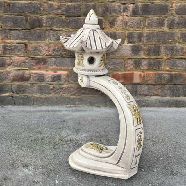 Concrete Pagoda Statue Zen Garden Sculpture Stone Temple Decor Outdoor Lantern Ornament Handmade Cement Asian Art Meditation Gift - image 1