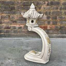 Concrete Pagoda Statue Zen Garden Sculpture Stone Temple Decor Outdoor Lantern Ornament Handmade Cement Asian Art Meditation Gift