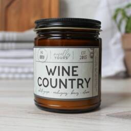 Wine Country Candle Travel Inspired Napa Valley, Wineries, Vineyards Gift For Wine Lovers