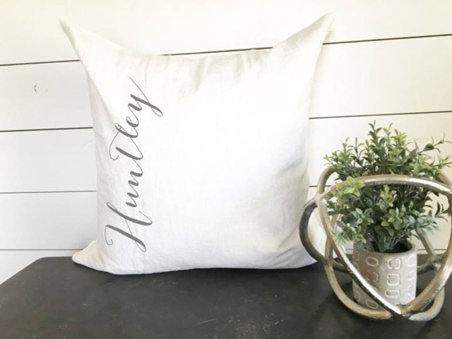 Name Pillow Cover, Custom Pillow, Personalized Baby Shower Gift, Last Kid - image 1