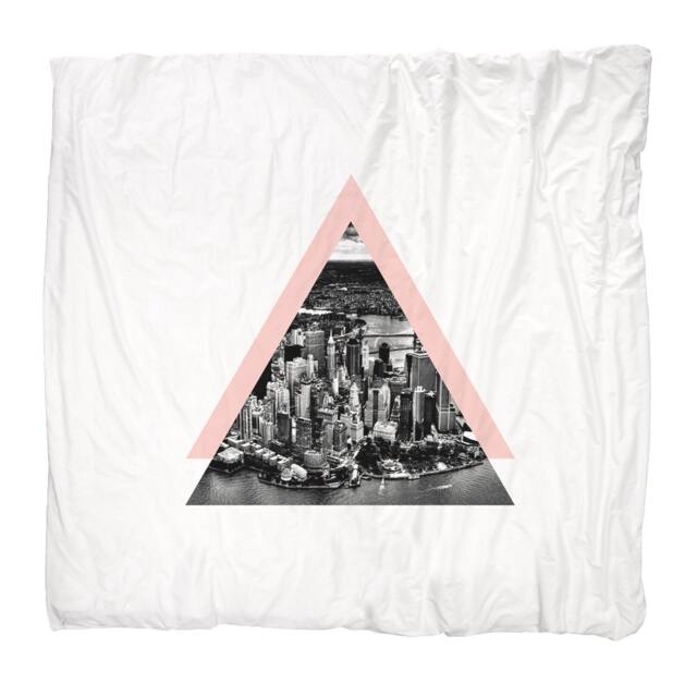 Queen Size Quilt Duvet Doona Bedding Cover - New York Tri - image 1