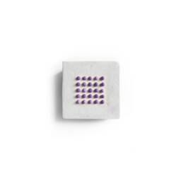 Sculptural Dot Wall Object Funny Dots - White Base, Hand-Sculpted Plaster, 12 Colors, Wabi Sabi - thumbnail 4