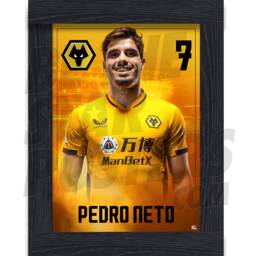 Wolverhampton Wanderers Fc Neto 21/22 Headshot Poster - Officially Licensed Product A4/A3 + Framed Option - thumbnail 2