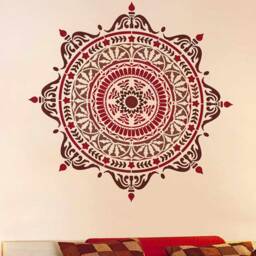 Avignon Mandala Wall Stencil - Mandala Wall Stencil Large For Painting On Wood Better Than Decals - thumbnail 2