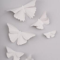 3D Butterfly Wall Art Platinum Silhouettes For Girls Room, Nursery, & Home Art Decor - thumbnail 3