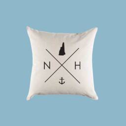 New Hampshire Nh Home State Canvas Pillow Or Cover - thumbnail 2