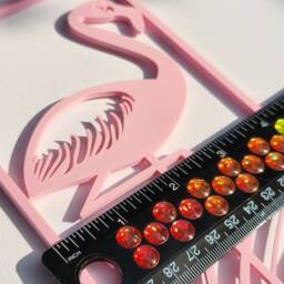 Vibrant Pink Flamingo Trellis For Indoor Houseplants, 3D Printed Plant Support - thumbnail 3