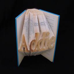 5 Letters Folded-Book Art Sculpture - thumbnail 2