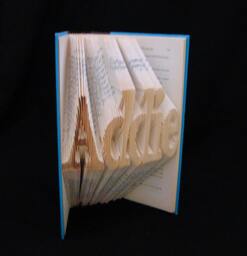 5 Letters Folded-Book Art Sculpture - thumbnail 1