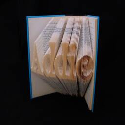 5 Letters Folded-Book Art Sculpture - thumbnail 3