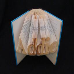 5 Letters Folded-Book Art Sculpture - thumbnail 4