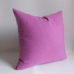 Lilac Pillow Cover, Cotton Canvas, 22x22 Decorative Throw - thumbnail 2